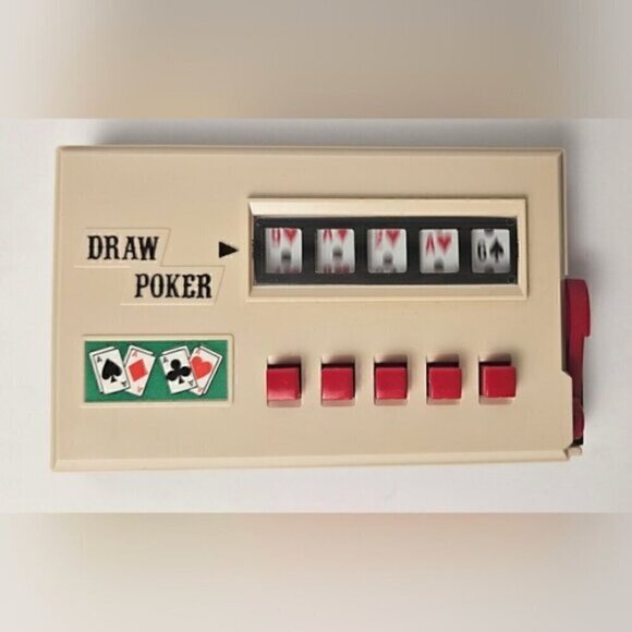 Vintage 80's Radio Shack Draw Poker Card Game Japan 60-2351 Handheld Ele… - Picture 4 of 11